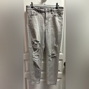 American Eagle Distressed Gray Women's Jeggings